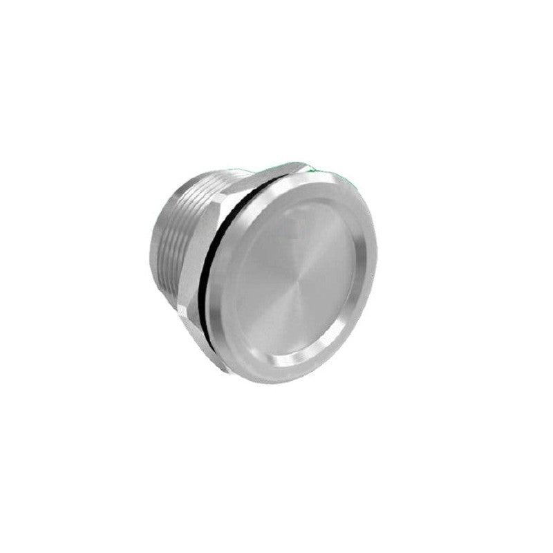 Rosslare Piezo Button Silver Round Flat Head Ip68 Single Pole/single Throw (sp/st) 5-12vdc Momentary
