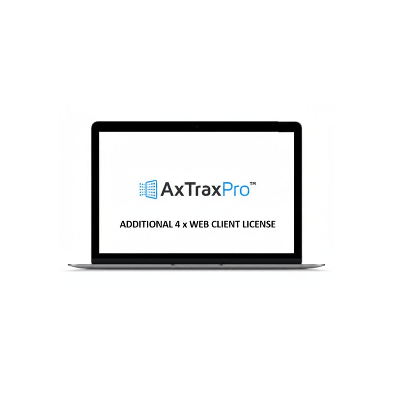 Rosslare Ax-pro-web-04 Axtraxpro Add-on License 4x Web Clients Requires Std Base License
