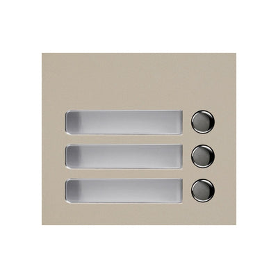 Aiphone Gf-3p Gt 3 Button Cover Only Beige Metal