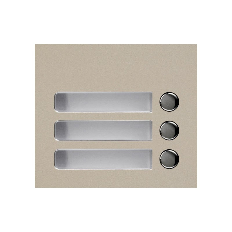 Aiphone Gf-3p Gt 3 Button Cover Only Beige Metal