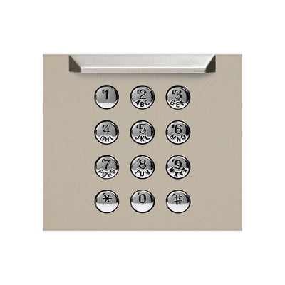 Aiphone Gf-10kp Gt Series 1 Module Keypad Cover Plate Beige Metal