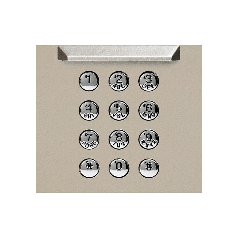 Aiphone Gf-10kp Gt Series 1 Module Keypad Cover Plate Beige Metal