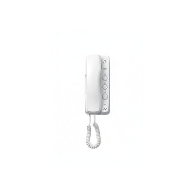 Gt Series 2-wire Intercom Handset White Apartment Mechanical Button Plastic With Teleloop Lock Output(dry Contact) Sub Door Station Power By Bus Controller