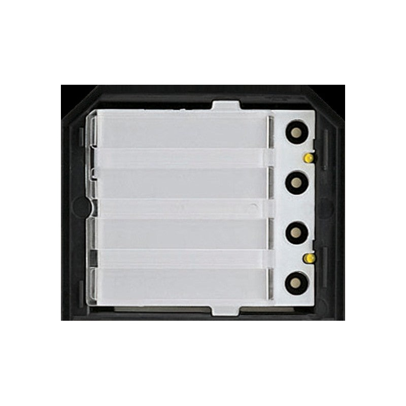 Gt Series Modular 4 Button Module Black Apartment Mechanical Button Plastic Sub Door Station Power By Bus Controller