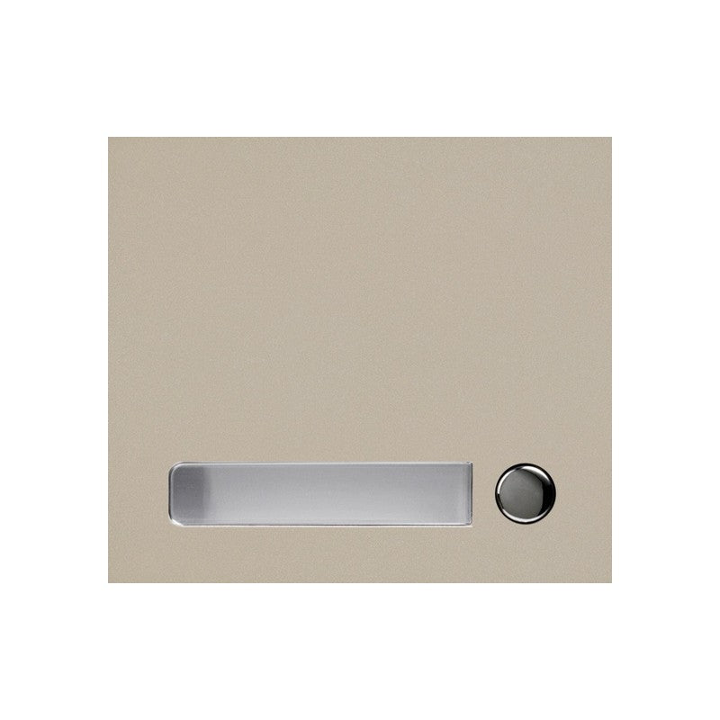 Aiphone Gf-1p Gt Series 1 Module 1 Button Cover Plate Beige Metal
