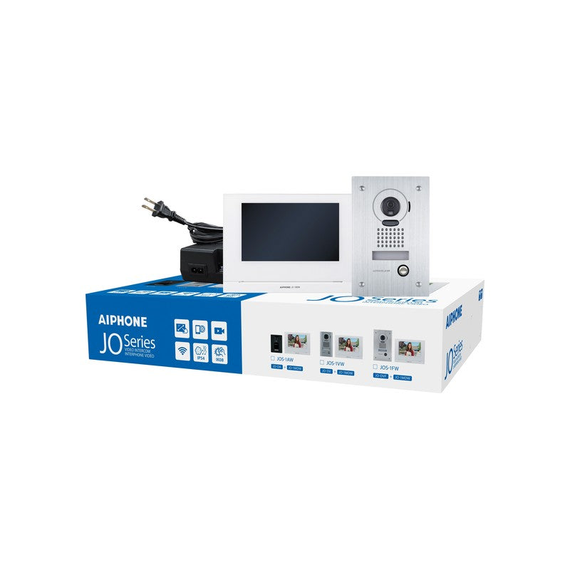 Aiphone Jos-1fw IP Video Intercom Kit 7 Inch Wifi Touchscreen Monitor Jo-dvf Flush Door Station Ip54 Ik07 18vdc White