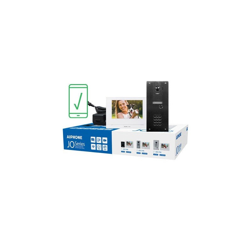 Aiphone Jowaccesskit Video Intercom Kit With Access Keypad Inc 1xjo-dvf Video Door Station, 1xjo-1mdw White 7" Wifi Monitor, 1xac-10u Keypad, 1xfewjkacssfp Stainless Steel Plate, 1xgf-3b Backbox, 1x18vdc P/s