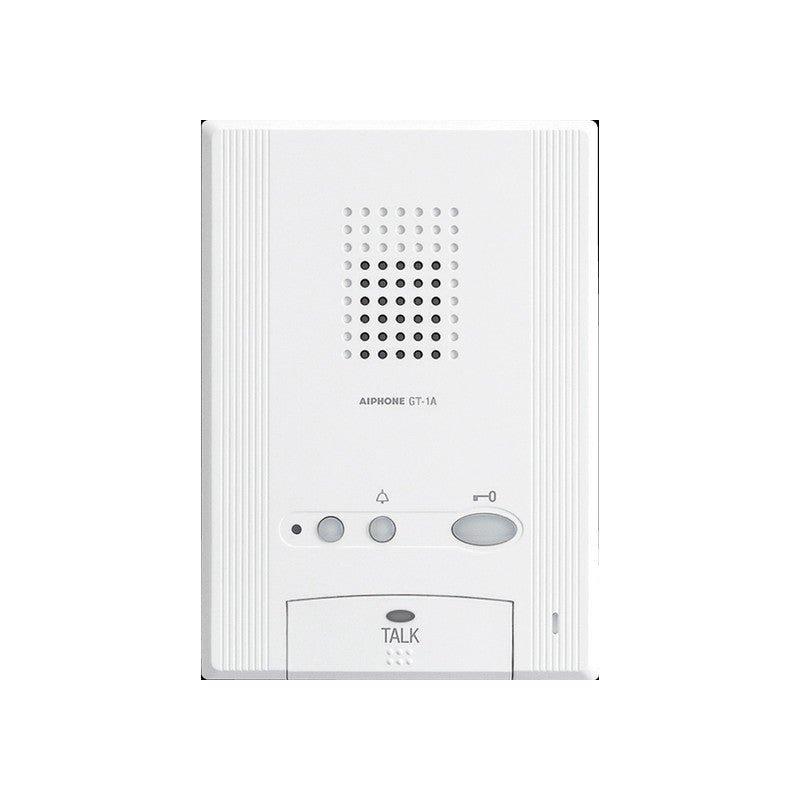 Gt Series 2-wire Intercom Hands-free Audio Only Unit White Apartment Mechanical Button Plastic Lock Output(dry Contact) Sub Door Station Power By Bus Controller