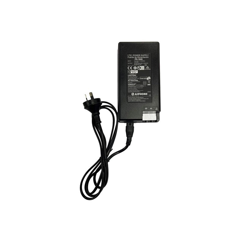 18vdc Power Supply 2a 1a 1x Output Term Strip Output Desktop/ Wall Mounted Single Phase Black