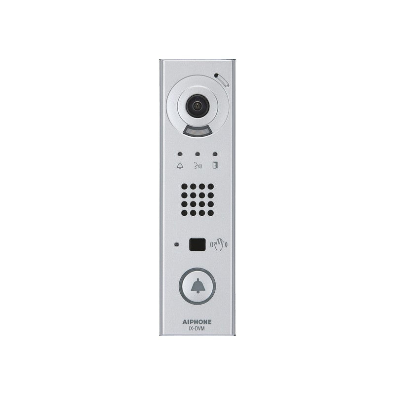 Ix Series IP Intercom 1 Button Audio/video Door Station Silver Residential/commercial Mechanical Button 720p Wdr Metal Ip54 Ik07 H.264 Lock Output(powered) Alarm Input Sub Door Station Up To 32gb Micro SD Card 48v POE Switch