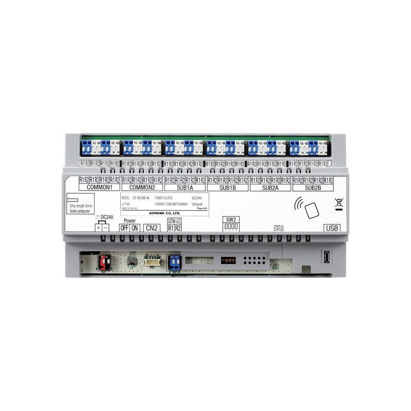 Gt Series 2-wire Intercom Expanded Audio Bus Controler Grey Apartment Plastic Sub Door Station 24vdc