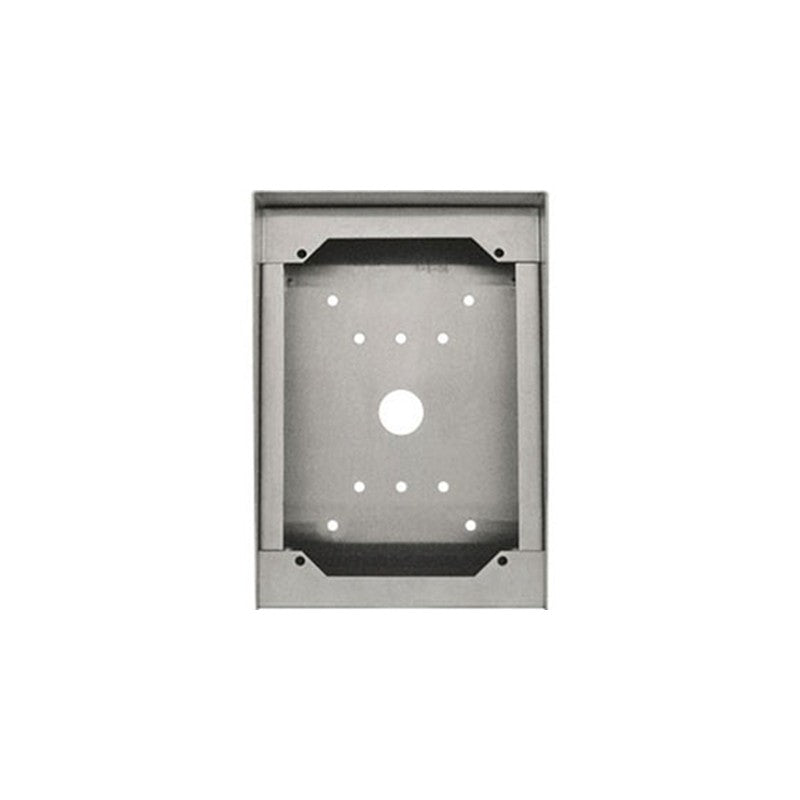 Aiphone Sbx-dvf Stainless Steel Surface Mount Box With Rainhood For Jf/jk/jo/jp/jv-dvf Video Door Station Silver