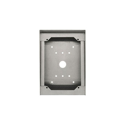 Aiphone Sbx-dvf Stainless Steel Surface Mount Box With Rainhood For Jf/jk/jo/jp/jv-dvf Video Door Station Silver