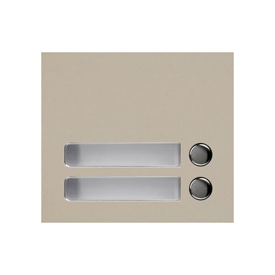 Aiphone Gf-2p Gt 2 Button Cover Only Beige Metal