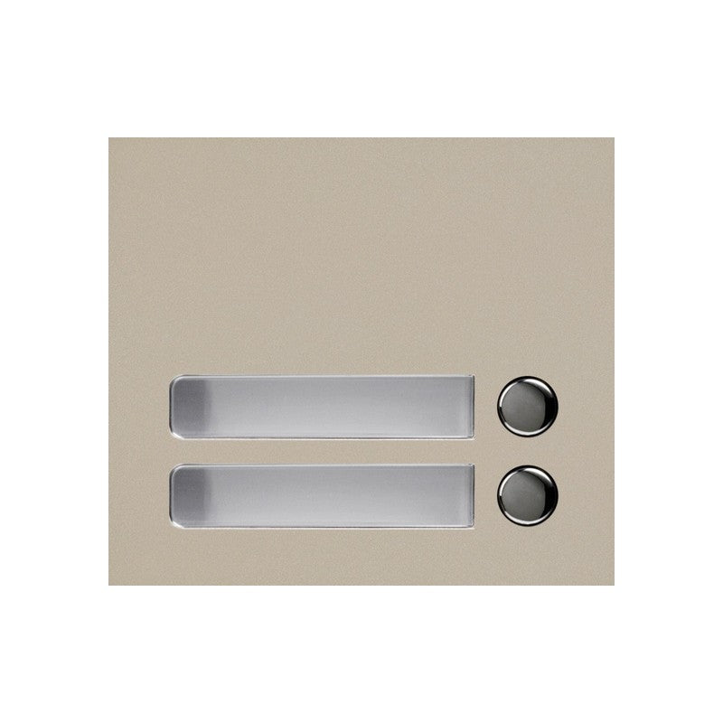 Aiphone Gf-2p Gt 2 Button Cover Only Beige Metal
