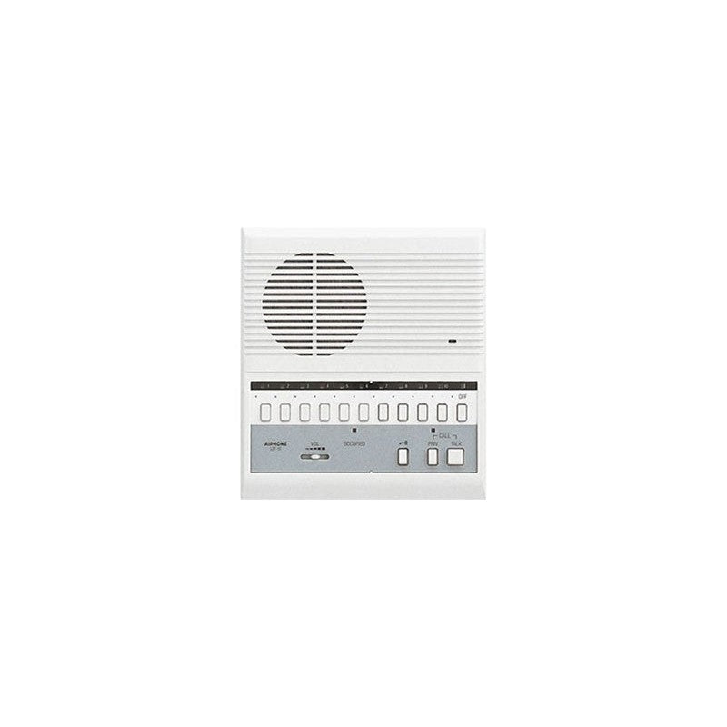 Lef Series Multi Wire Intercom 10 Call Button Audio Master Station White Commercial Mechanical Button Plastic Lock Output(dry Contact) 12vdc