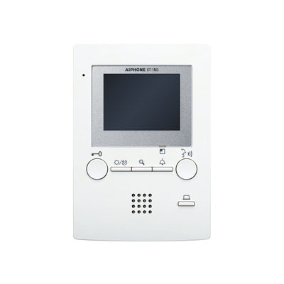 Gt Series 4-wire Intercom Monitor White Apartment 3.5 Inch Display LCD Plastic Lock Output(dry Contact) Sub Door Station Power By Bus Controller