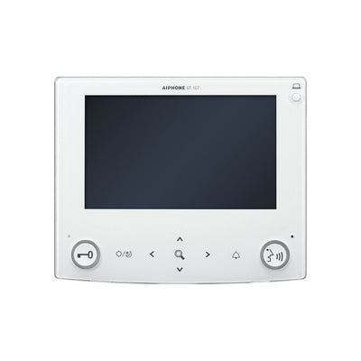 Gt Series 4-wire Intercom Monitor White Apartment 7 Inch Display LCD Plastic Lock Output(dry Contact) Sub Door Station Power By Bus Controller