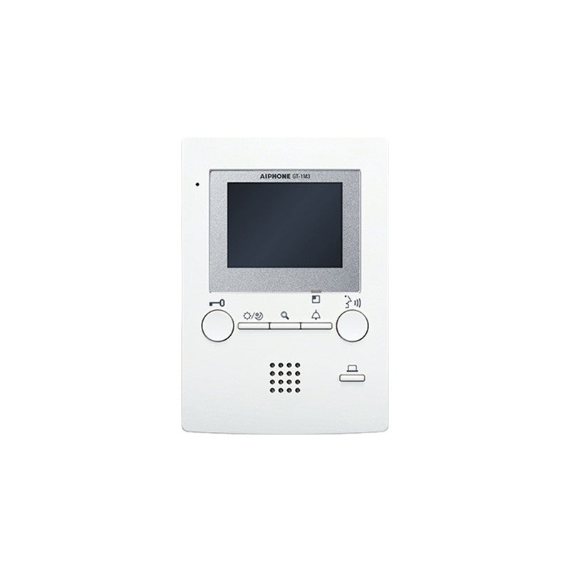 Aiphone T1101110 Gt Series All In One (with Keypad) Monitor Black Apartment/residential 3.5 Inch Display Touch Button Plastic 24vdc