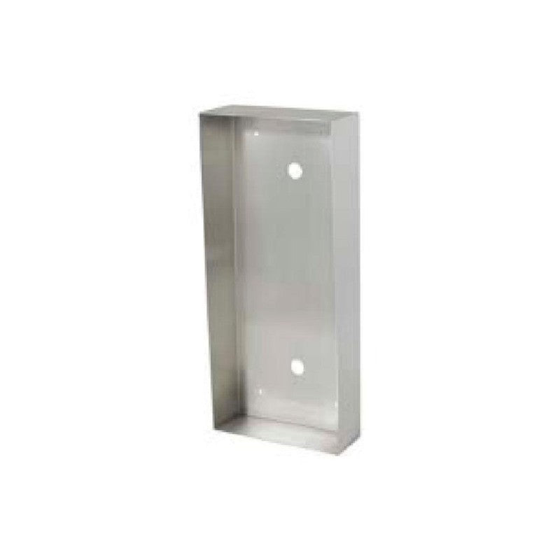 Aiphone Csixmb Ix Series Surface Mounted Enclosure Suits Ix-dvf2l With Visor Stainless Steel 419hx182wx80d (mm)