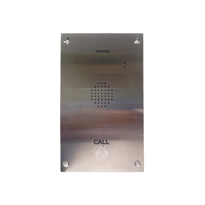 Ix Series IP Intercom 1 Button Audio Door Station Silver Residential Mechanical Button Metal Ip68 Lock Output(dry Contact) 48v POE Switch Rear Lan