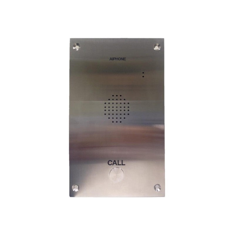 Ix Series IP Intercom 1 Button Audio Door Station Silver Residential Mechanical Button Metal Ip68 Lock Output(dry Contact) 48v POE Switch Rear Lan