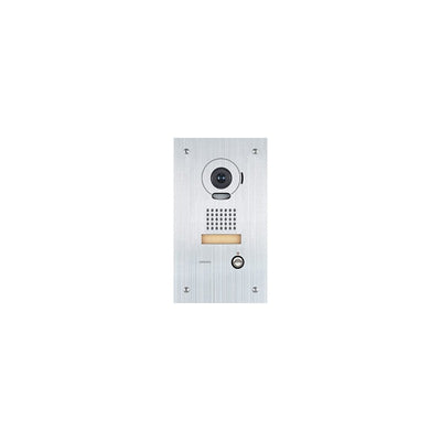 Is Series IP Intercom 1 Button Audio/video Door Station Silver Commercial Mechanical Button 170° Stainless Steel Ip43 Lock Output(dry Contact) Power By Monitor Bus
