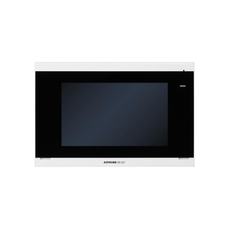 Ixg Series IP Intercom Monitor Black Apartment/commercial 7 Inch Display Touchscreen Plastic H.264 Lock Output(dry Contact) Alarm Input Sub Door Station Up To 32gb Micro SD Card 48v POE Switch