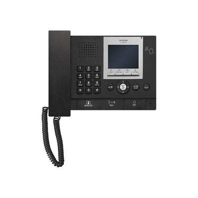 Gt Series 4-wire Intercom Guard Station Black Apartment 3.5 Inch Display LCD Plastic Lock Output(dry Contact) 24vdc