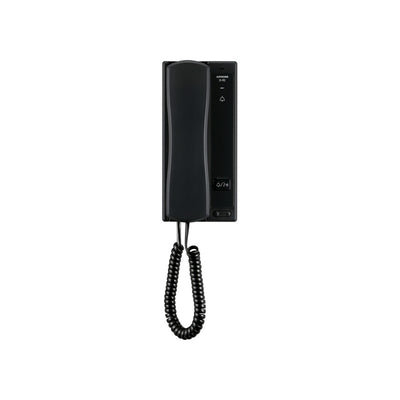 Ix Series IP Intercom Handset Black Commercial Mechanical Button Plastic Lock Output(dry Contact) Alarm Input Sub Door Station 48v POE Switch