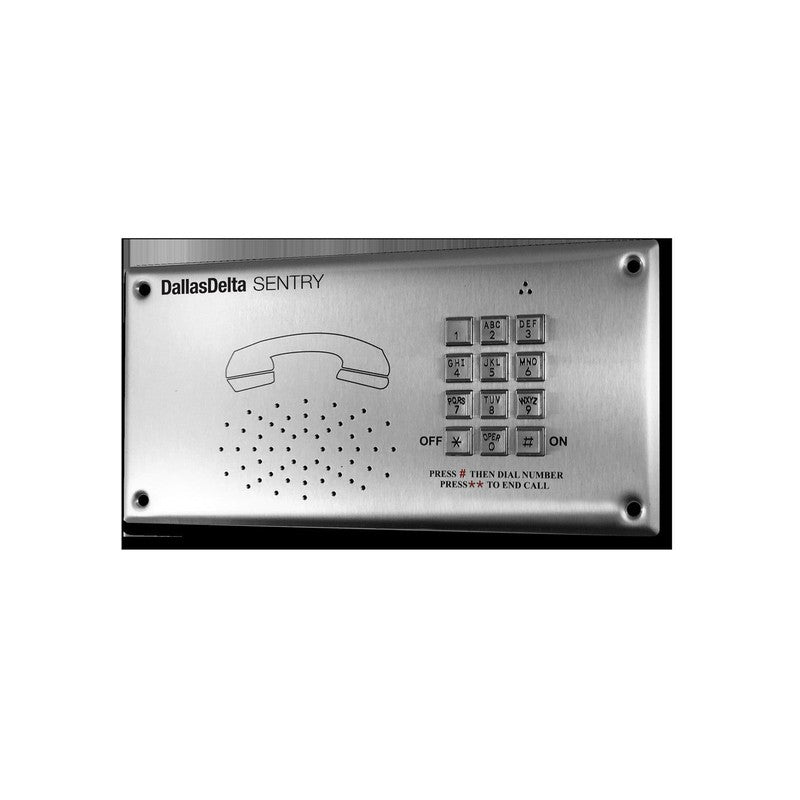 Ix Series IP Intercom 1 Button Audio/video Door Station Silver Commercial Mechanical Button 640x480(vga) Plastic Ip55 H.264 Lock Output(dry Contact) Rex Input Sub Door Station 48v POE Switch