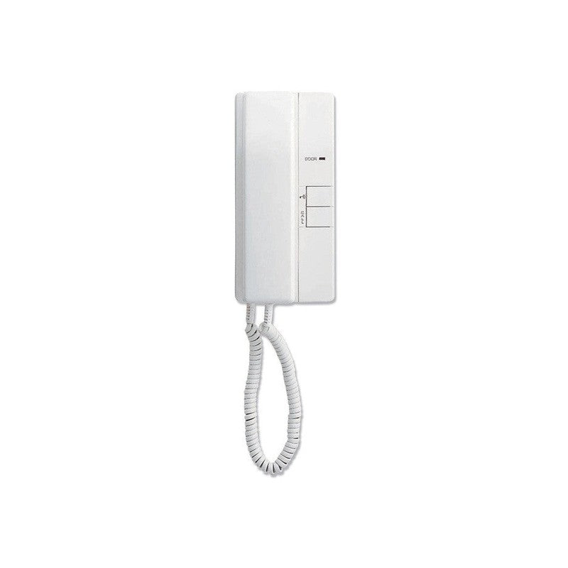 Ie Series 2-wire Intercom Handset White Residential/commercial Mechanical Button Plastic Lock & Auxiliary Output Sub Door Station 12-16vac/12-24vdc