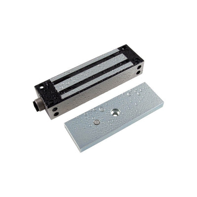 Fsh Fem5400 Series Standard Electric Single Mag Lock Silver Monitored Lock Status Sensor 570kg Holding Force Fail Safe (ptl) Surface Mount Weather Resistant 2 Hour Fire Rating 12/24vdc