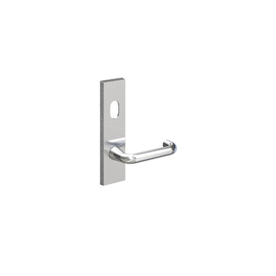 Fsh Legge 700 Series Square End Plate With Cylinder & Alpha 29 Lever Satin Chrome Stainless Steel