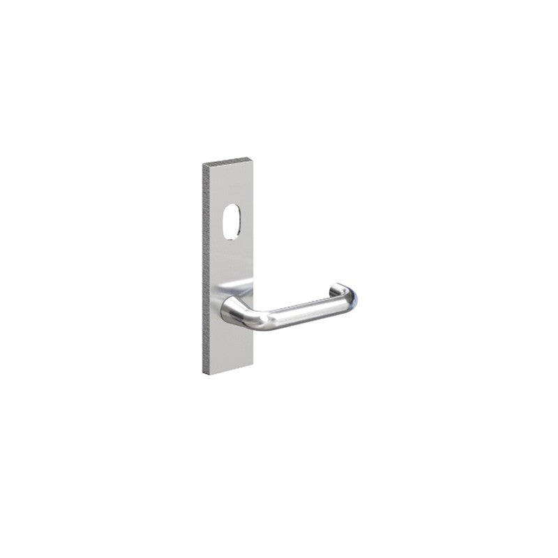 Fsh Legge 700 Series Square End Plate With Cylinder & Alpha 29 Lever Satin Chrome Stainless Steel
