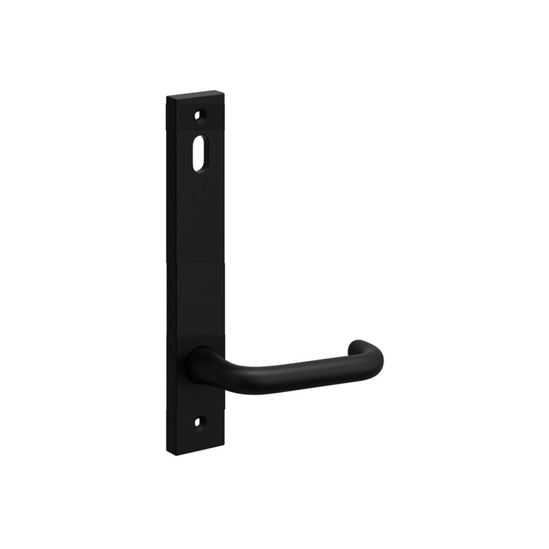 Fsh L5303/29mb 5300 Marine Series Internal Slim Door Furniture Turn Snib Alpha 29 Lever Matte Black 185hx25wx58d (mm)