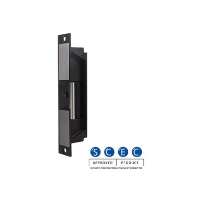 Fsh Fes90m-p-s Fem90 Series Electric Strike Monitored 1300kg Holding Force 35kg Pre-load Fail Safe/fail Secure 10-30vdc Recessed Mount Black/silver