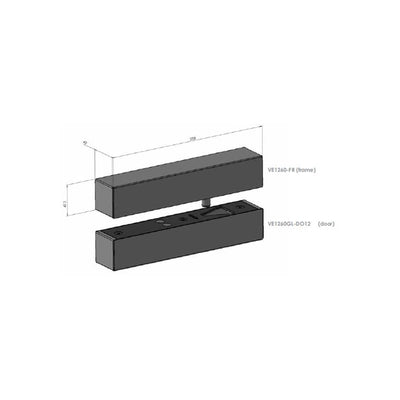 Fsh Ve1260gl-do12 Ve1260r Glass Door Mount Door Kit Suits Ve1260-gl