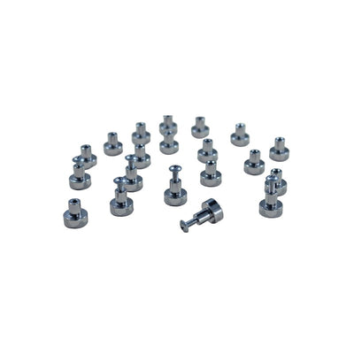 Bosch Mw892 12mm Magnetic Stand-offs M3x10mm 3.5kg Pull Force Nickel Plated 20 Pack Silver 12diax12.2h (mm)