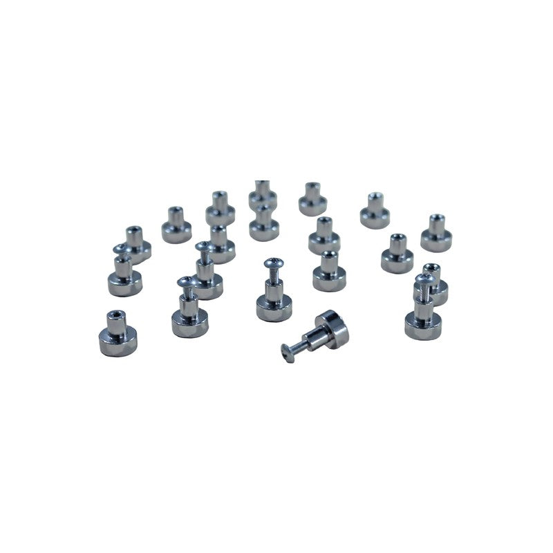 Bosch Mw892 12mm Magnetic Stand-offs M3x10mm 3.5kg Pull Force Nickel Plated 20 Pack Silver 12diax12.2h (mm)