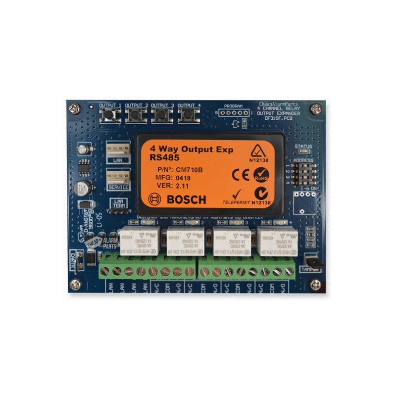 Bosch Solution 16i/ 144/ 6000/ 6000-ip Hardwired Output Expander Module Blue 4 X Output Pcb Enclosure Mount 97g 10.5-14vdc