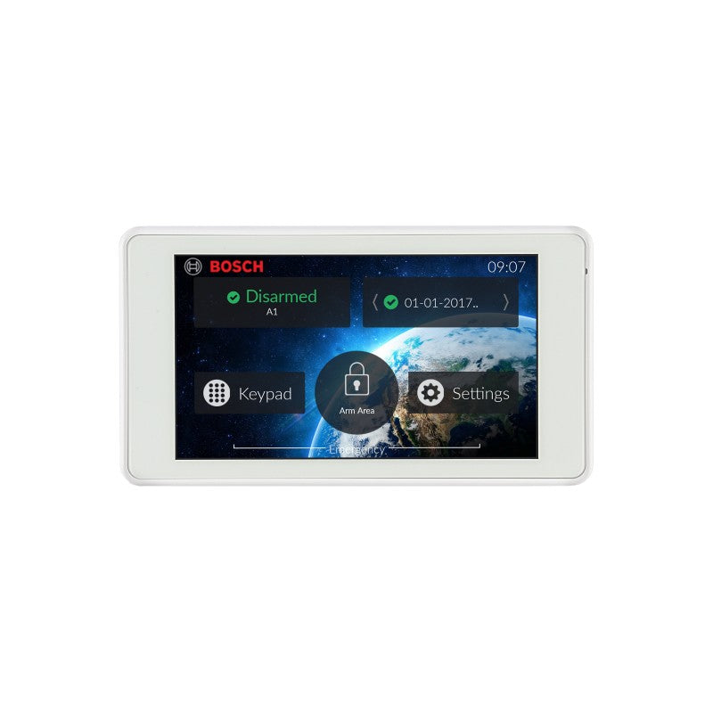Bosch Solution 2000/ 3000/ 4000 Hardwired Touchscreen White 5" Plastic Wall Mount Sdi2 12vdc