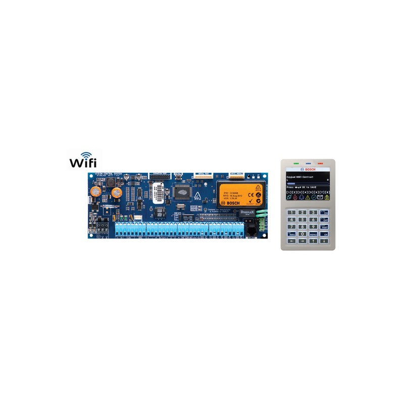 Bosch Cc610gwf-2 Solution 6000 Alarm Panel Kit Cc610pb Pcb + Cp737b Wifi LCD Keypad 144 Zone White