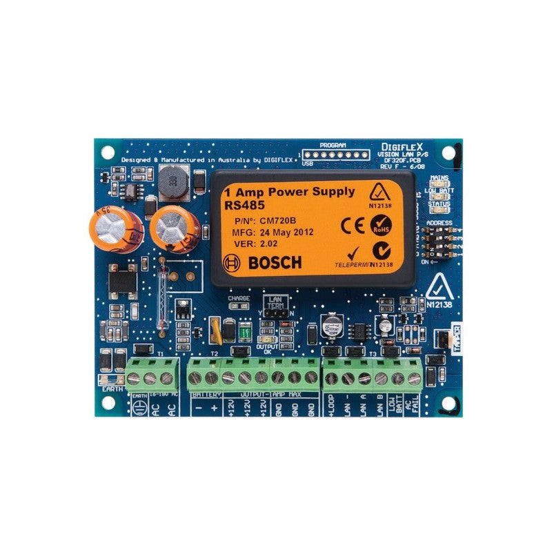 Bosch Solution 16i/ 144/ 6000/ 6000-ip Hardwired Lan Power Supply Module Blue Pcb Enclosure Mount 100g 16-18vac *required Power Supply (tf008-b) & 1 X Battery (tb100103) 1a*
