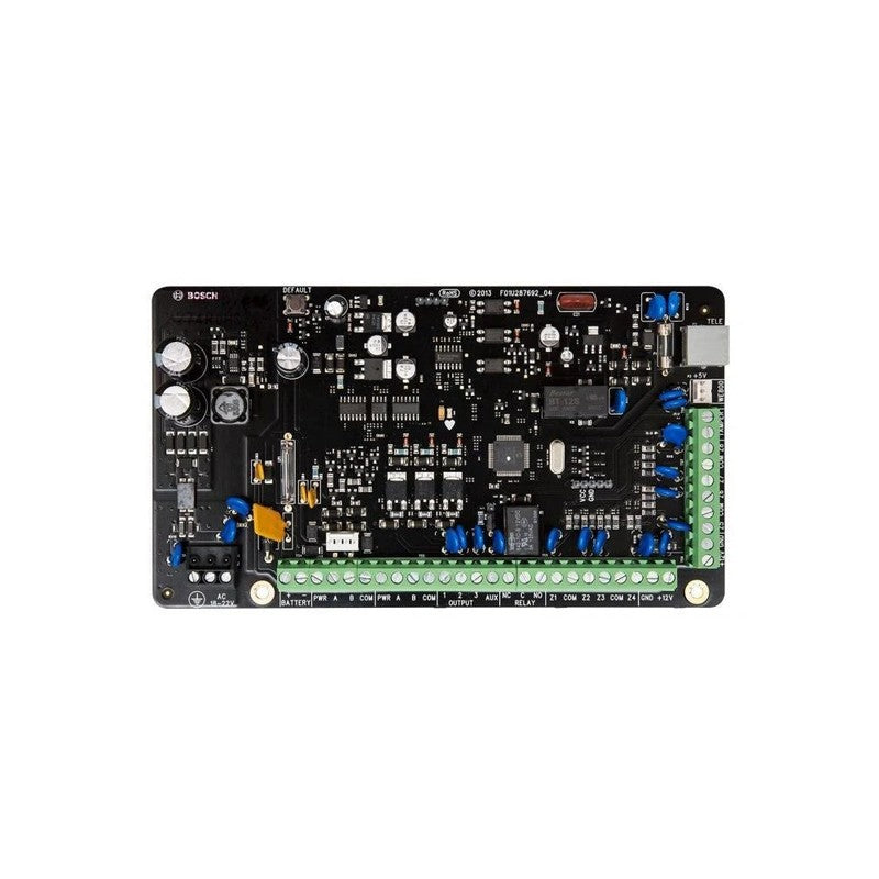 Bosch Solution 3000 Hardwired Alarm Panel Black 8 X/16 X Split Zone Not Expandable 4 X Output 2 Areas 32 Users 4 Keypad 16 Wireless 256 Events Pcb Enclosure Mount Built In Pstn 18vac