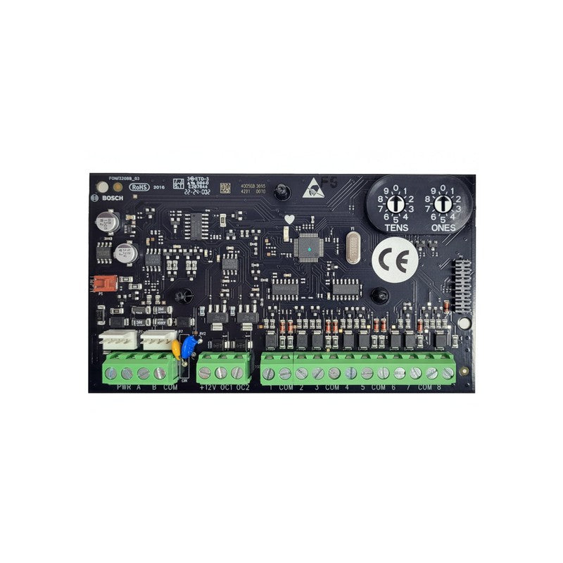 Bosch Solution 4000 Hardwired Zone & Output Expander Module Black 8 X Zone Not Expandable 2 X Output Pcb Enclosure Mount Sdi2 12vdc