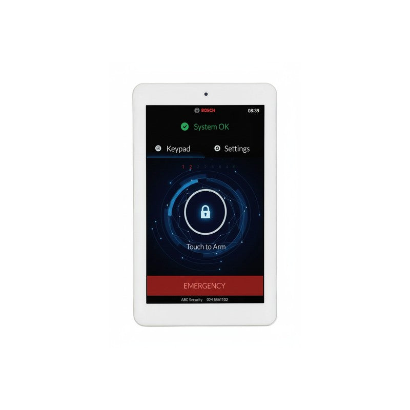 Bosch Solution 2000/ 3000/ 4000 Hardwired Touchscreen White 7" Plastic Wall Mount Sdi2 12vdc