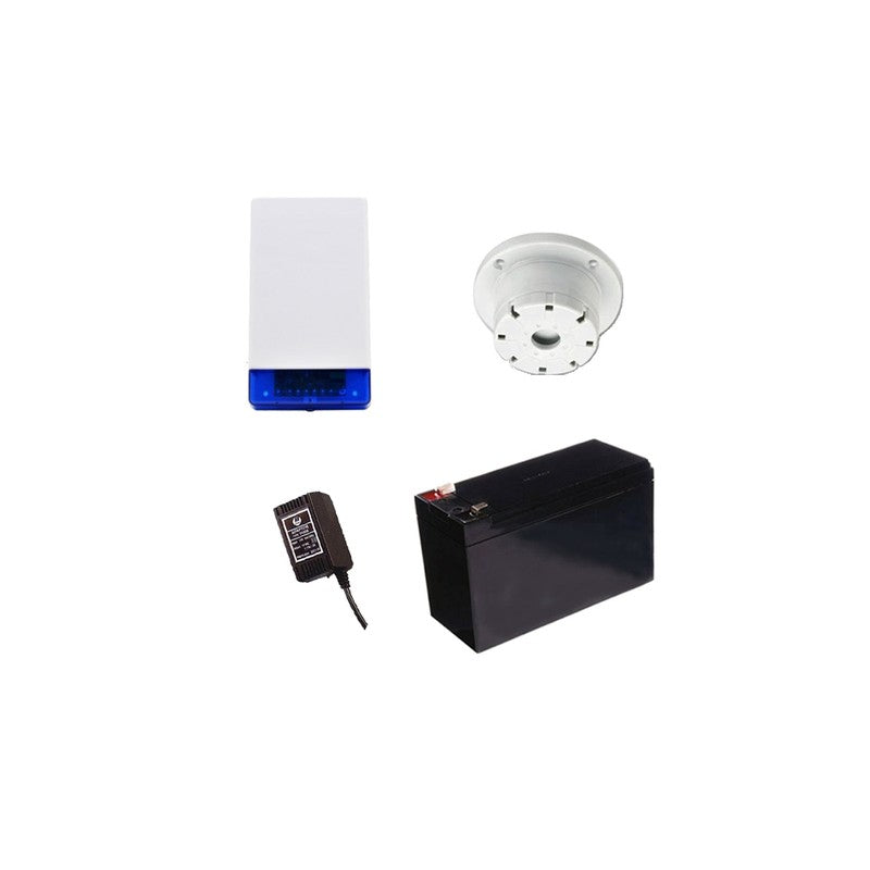 Bosch 6000 Siren Kit Includes 1x 12v7ah Battery 1x 18vac Power Supply 1x Strobe/siren 1x Surface Mounted Piezo No Pir