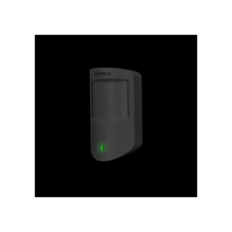 Dahua Airshield Series Wireless Pet Friendly Pir Dual Black Pet Up To 18kg 12m Detection Area With Tamp Alarm Flashing/ Solid Green LED Indicators Plastic Wall Mount 2.2m Mount Height 433.1-434.6mhz 1xcr123a Battery (3.3v)