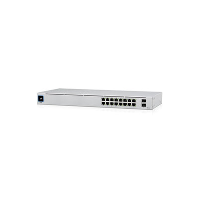 Ubiquiti 16port ( 18p) Gigabit Switch 42w POE Total Capacity 8x Poe+ Plus 2x 1g Sfp/ Fibre Port L2 Cloud Managed Silver 240vac